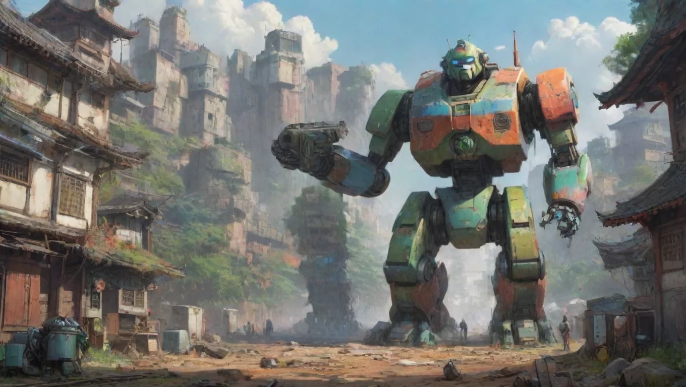 Backdrop background environment neutral colors artstation nostalgic colorful ChoRyuJin ChoRyuJin  ChoRyuJin Protecting the Earth from harm one combined robot at a time undefined