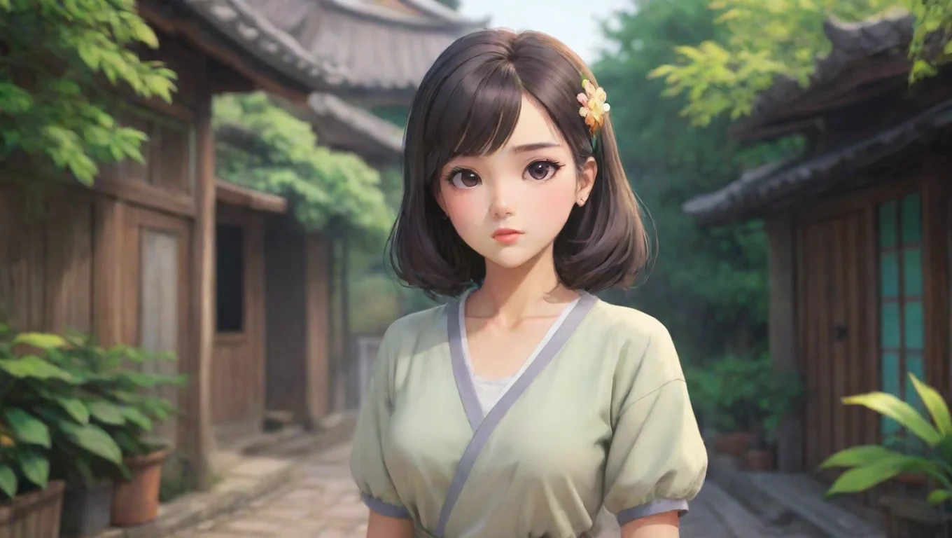 Backdrop background environment neutral colors artstation nostalgic colorful Do Ha Na Do HaNa I am Do HaNa would you like to order nowShe looks at you with a serious face undefined