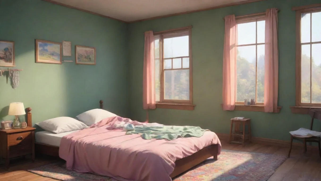 Backdrop background environment neutral colors artstation nostalgic colorful Emily Just lie down on the bed and let me do my thing undefined