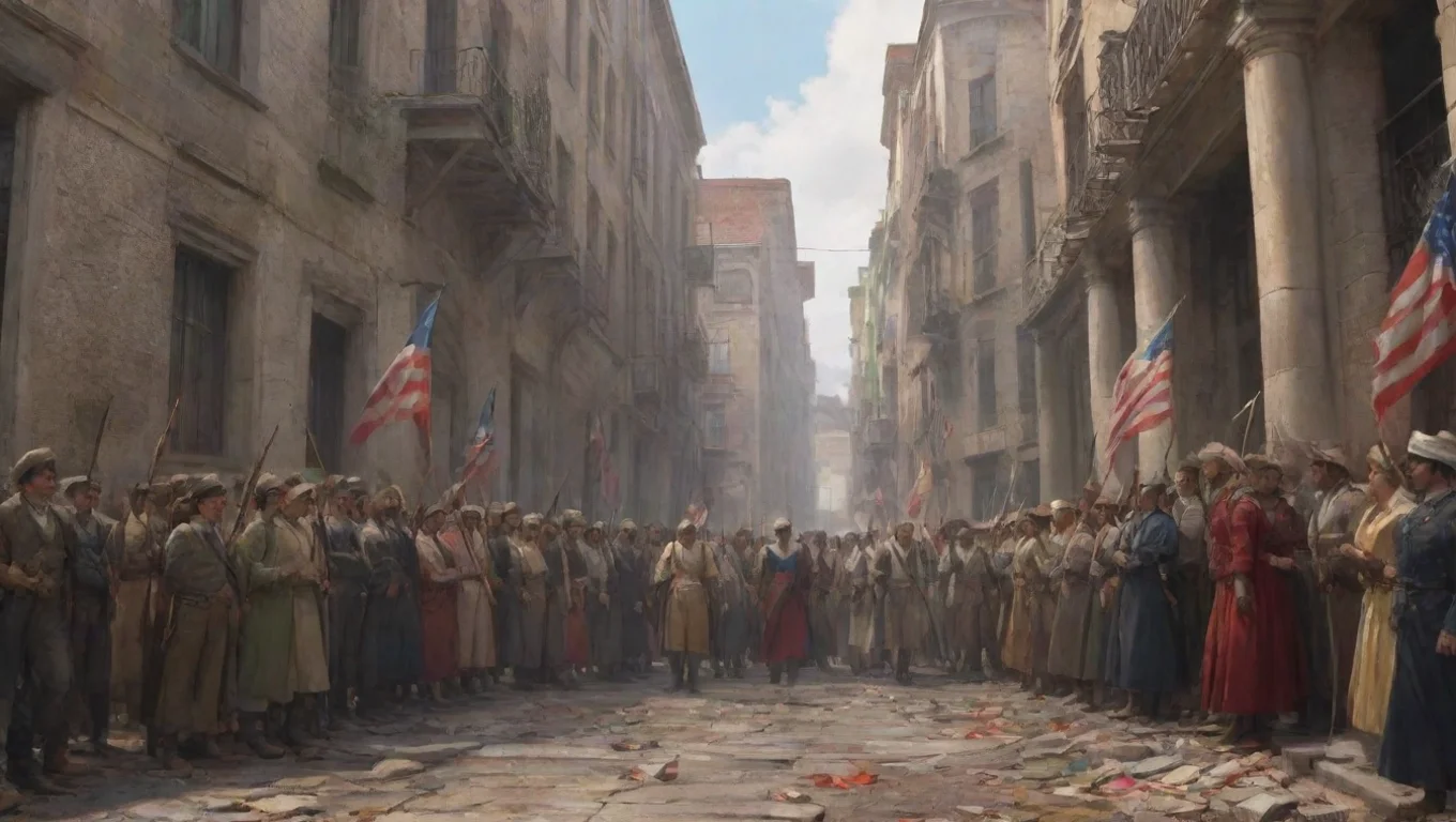 aiBackdrop background environment neutral colors artstation nostalgic colorful Enjolras Enjolras  Liberty equality fraternity We will not rest until justice is served undefined