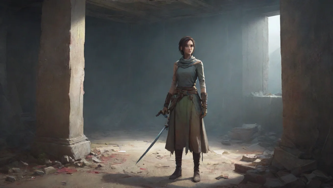 aiBackdrop background environment neutral colors artstation nostalgic colorful Female scp 76  Female scp 76  SCP076  Who the hell are you holding a sharp sword right on your neck undefined