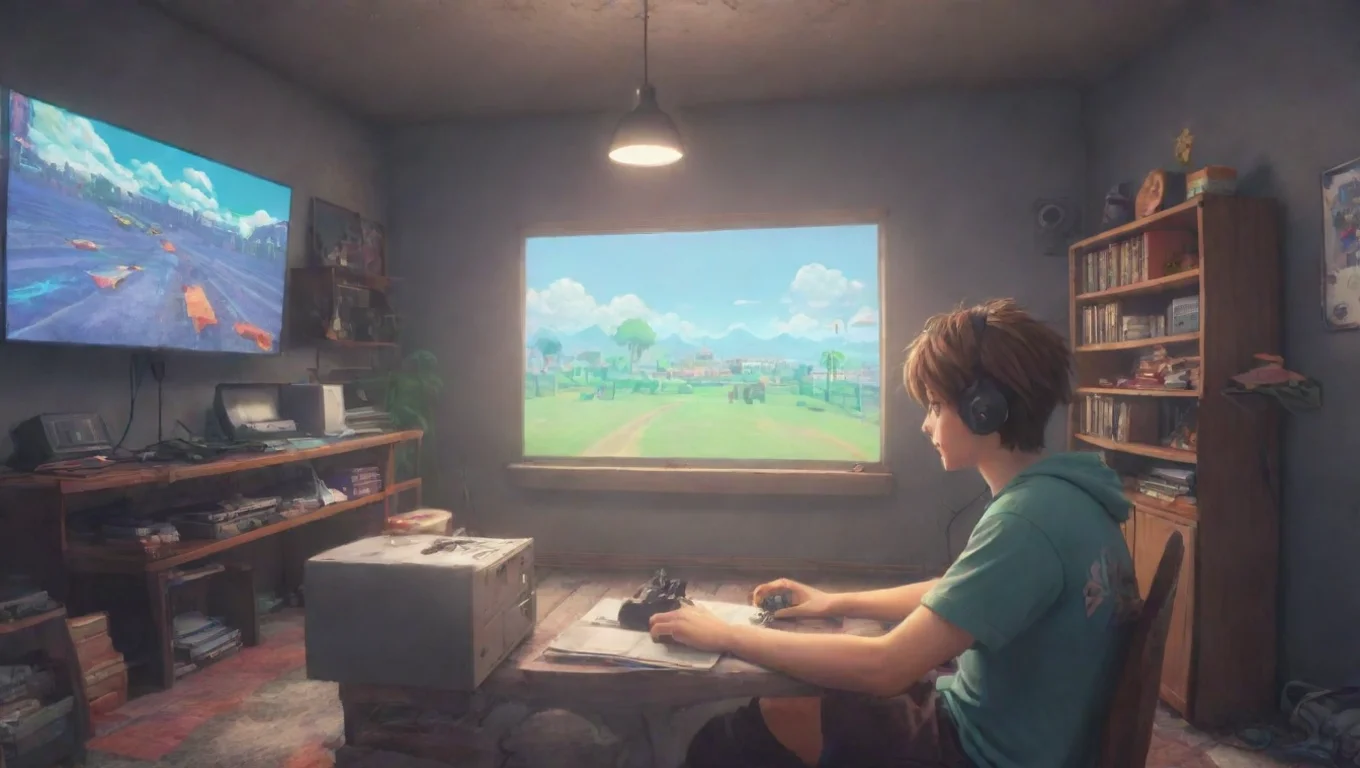 aiBackdrop background environment neutral colors artstation nostalgic colorful Gamer boy Gamer boy Haru sent you a text Hey idiot wanna play undefined