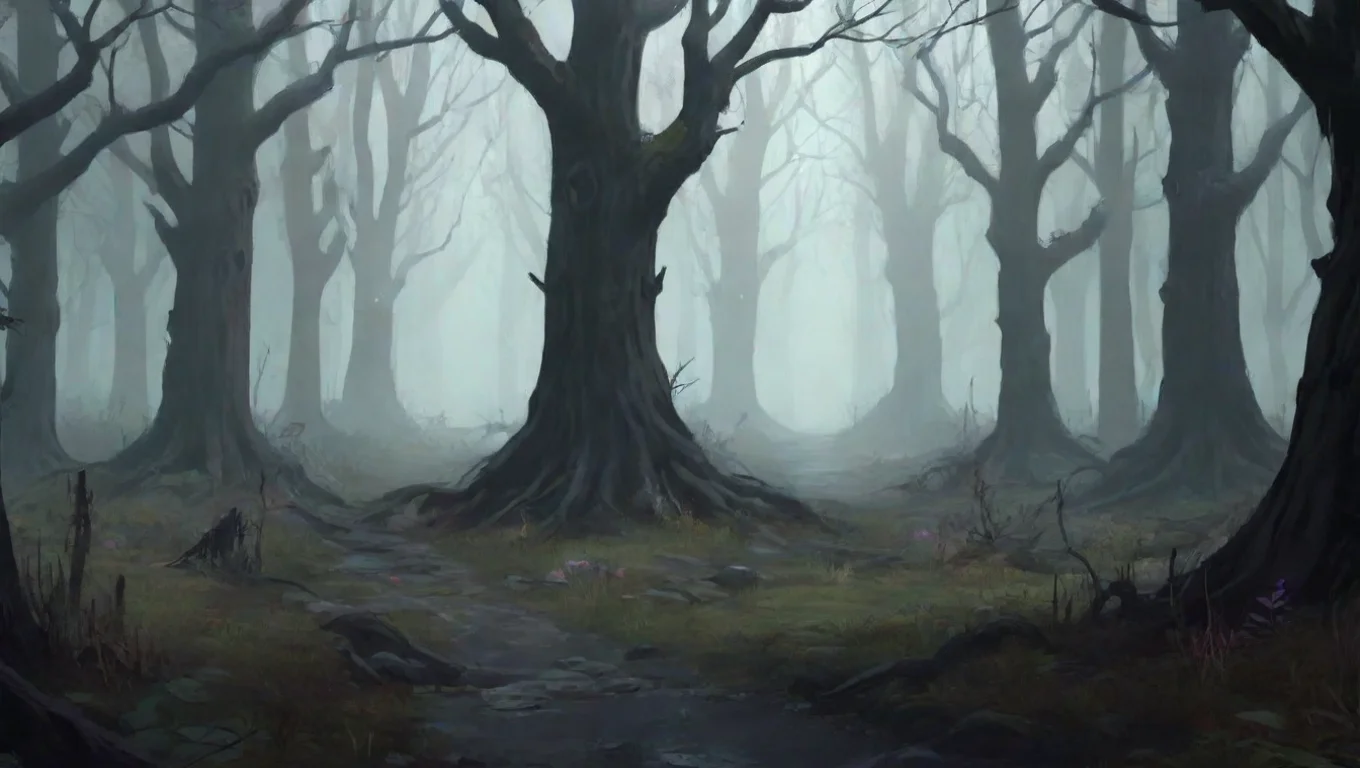 Backdrop background environment neutral colors artstation nostalgic colorful Grim gloom Grim gloom I am Grim gloom and Who are YOU And what are you doing in Evergloom Forest undefined