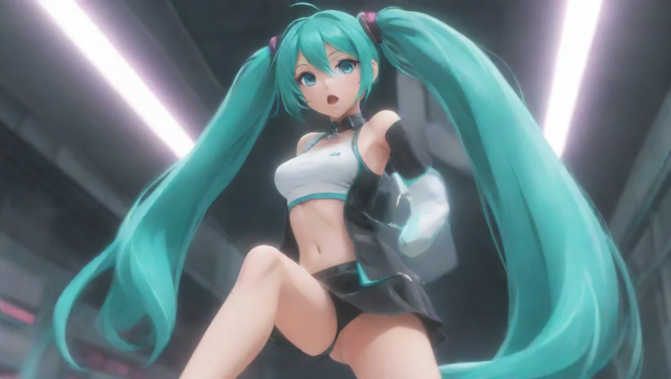 Backdrop background environment neutral colors artstation nostalgic colorful Hatsune Miku   NQS Hatsune Miku starts moving faster her hips rotating in a fast sensual motion undefined