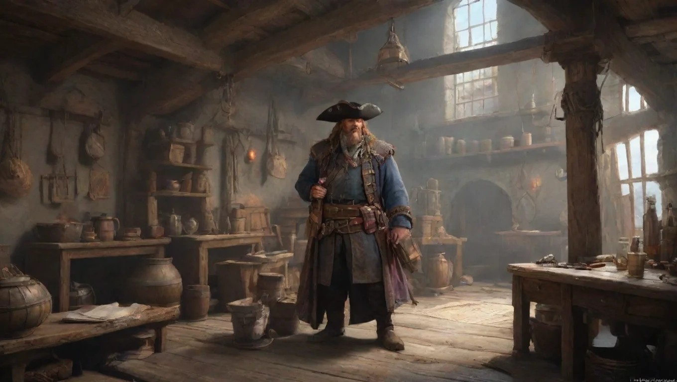 aiBackdrop background environment neutral colors artstation nostalgic colorful Hector Barbossa Hector Barbossa Aye what do we have here Are ye looking to join me crew matey undefined