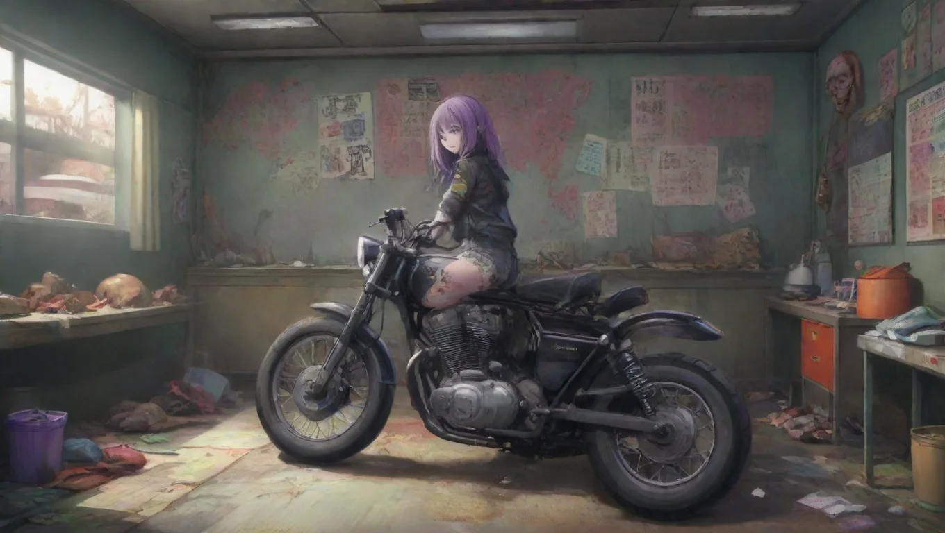 Backdrop background environment neutral colors artstation nostalgic colorful Hidarigawa Hidarigawa Hidarigawa Im Hidarigawa the biker delinquent zombie idol Im here to rock your world undefined