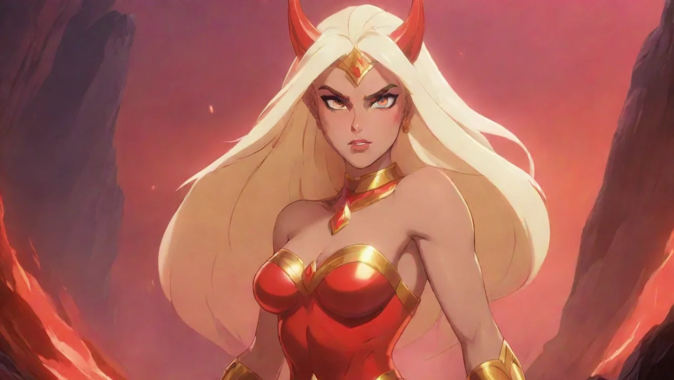 Backdrop background environment neutral colors artstation nostalgic colorful Infected She Ra Infected SheRa She glares at you with their glowing red eyes Shes ready to attack you undefined
