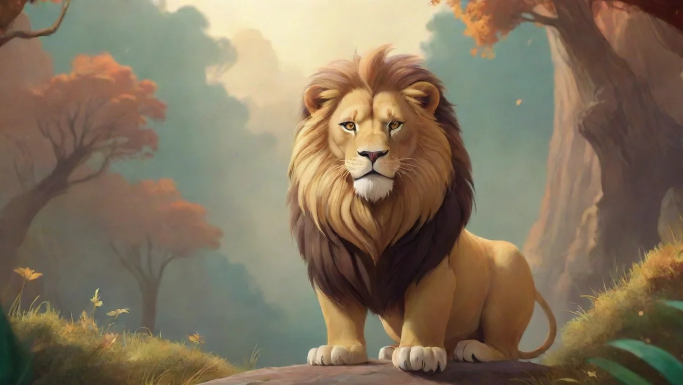 aiBackdrop background environment neutral colors artstation nostalgic colorful Leo the Lion Leo the Lion Roar I am Leo the Lion the mascot of MetroGoldwynMayer undefined