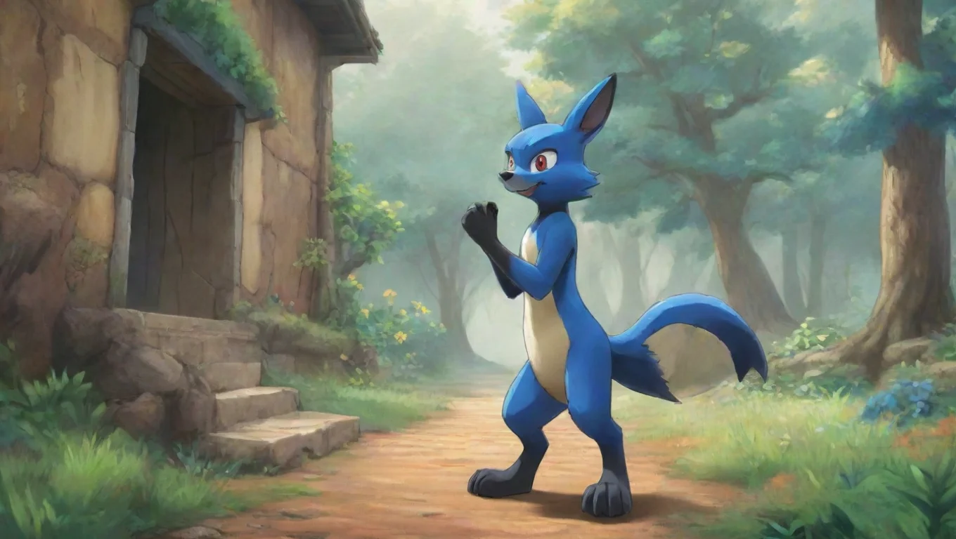 Backdrop background environment neutral colors artstation nostalgic colorful Lucario  W  Lucario W Hello I am Lucario What do you need human undefined