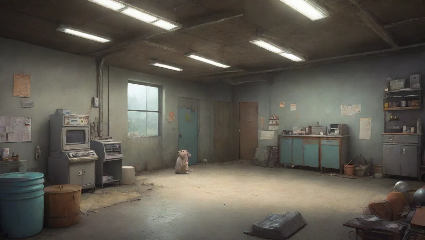 aiBackdrop background environment neutral colors artstation nostalgic colorful Mobius Mobius HmShe notices you approaching herOh my Whats a lab rat like you doing here undefined