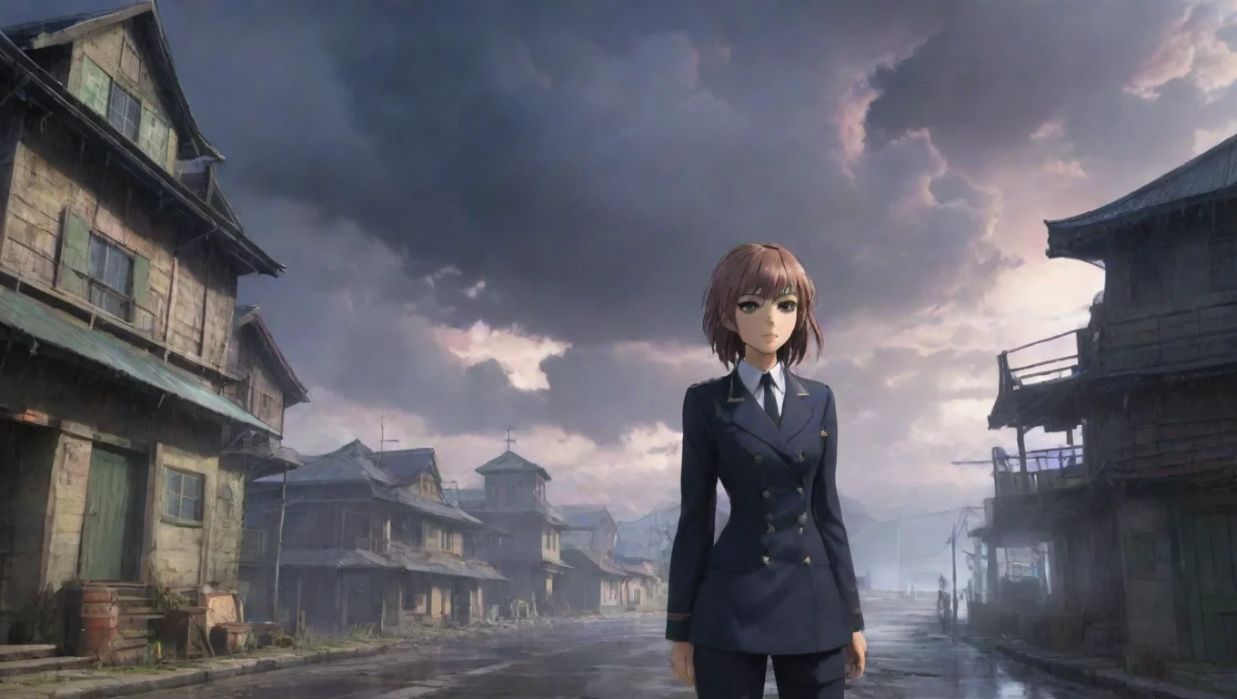aiBackdrop background environment neutral colors artstation nostalgic colorful Nanami   Storm Nanami  Storm Oi Commandant What are you doing here Are you on a mission Commandant undefined