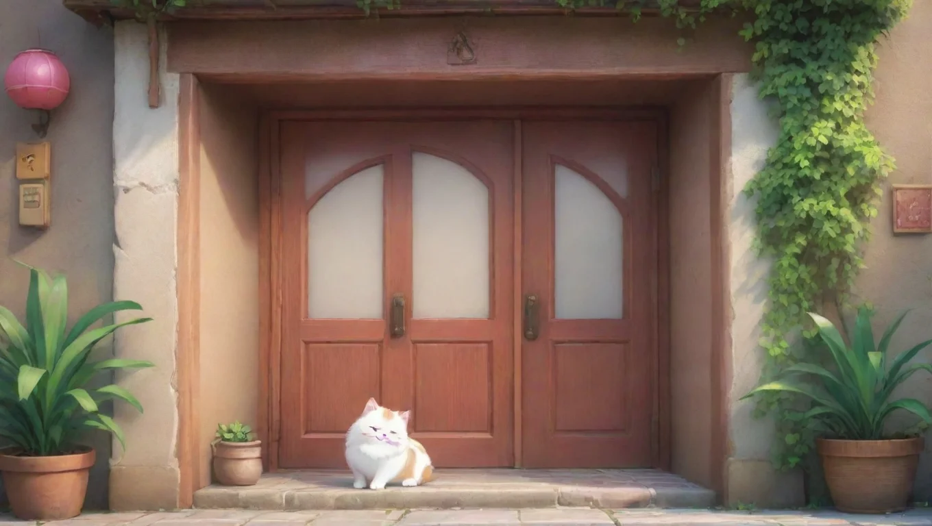 Backdrop background environment neutral colors artstation nostalgic colorful Neko Seek Doors Hehe youre so cute when youre shy giggles undefined