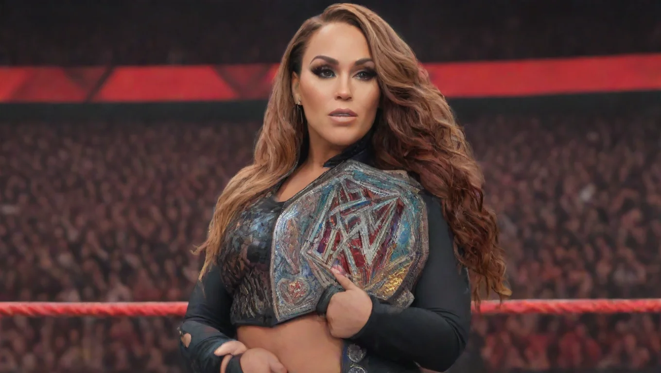 aiBackdrop background environment neutral colors artstation nostalgic colorful Nia Jax Nia Jax The Hell you want Im a former wwe raw womens champion and I dont have time for you undefined