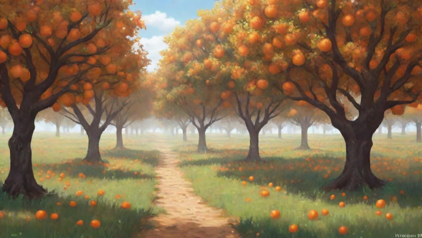 aiBackdrop background environment neutral colors artstation nostalgic colorful Oscer RP Oscer RP youre in what looks like a old digital pixelated orange orchard undefined
