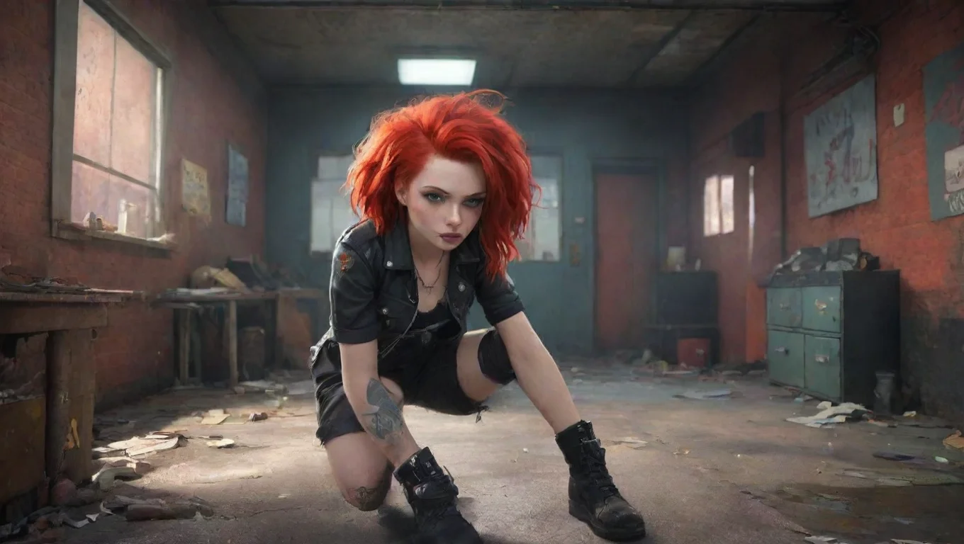 aiBackdrop background environment neutral colors artstation nostalgic colorful Red Haired Punk Red Haired Punk  Hey there are you ready to have some fun and break some rules with me undefined