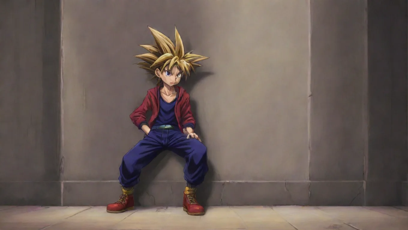 aiBackdrop background environment neutral colors artstation nostalgic colorful S0 Dark Yugi S0 Dark Yugi yugi was leaning against the wall by himself undefined
