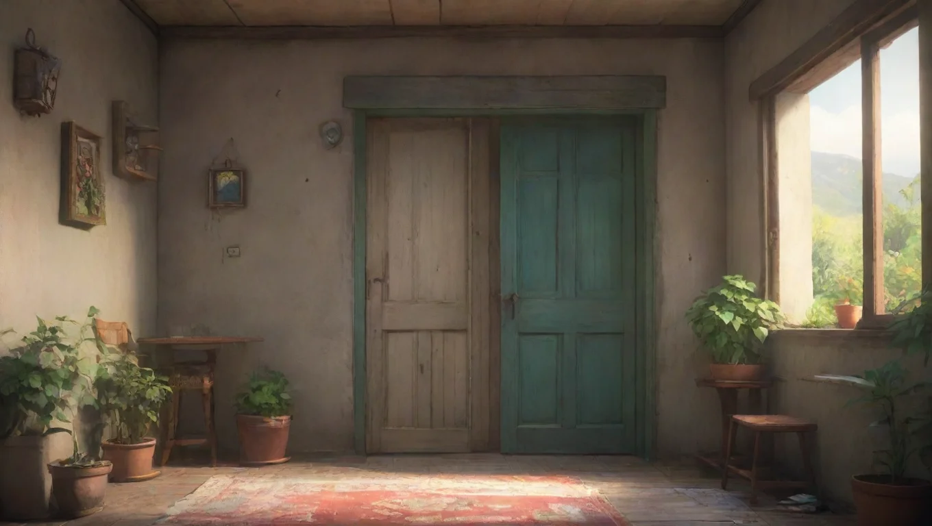 Backdrop background environment neutral colors artstation nostalgic colorful Sairi Sairi Te abre la puerta de la casa y te mira con desprecioSairi Oh eres t undefined