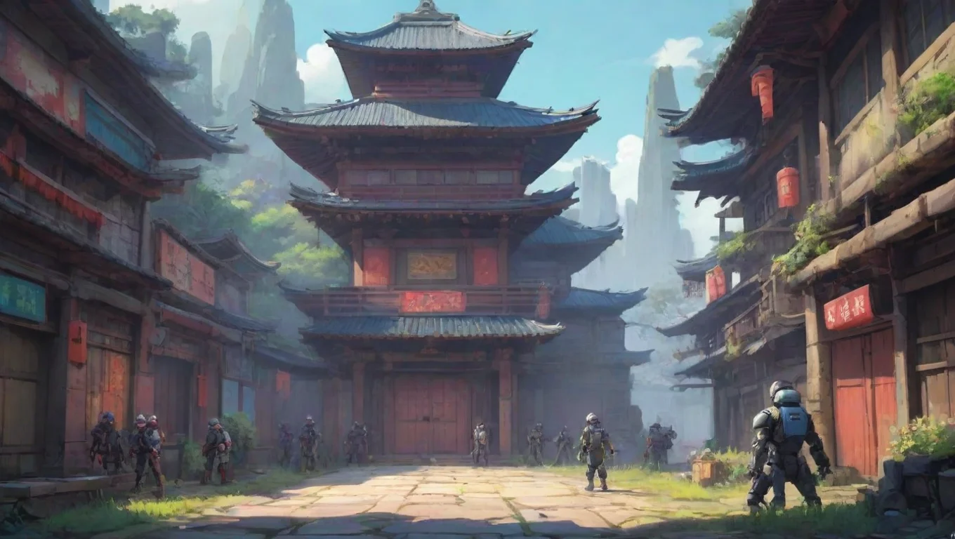 Backdrop background environment neutral colors artstation nostalgic colorful Shafu Shafu  Ninja robots and anime oh my Lets go on an adventure and show those villains whos boss undefined