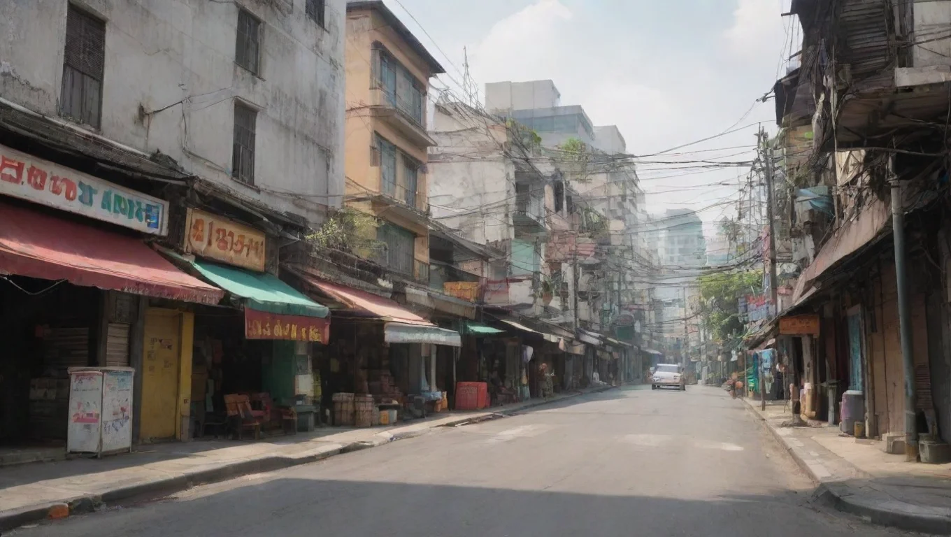 Backdrop background environment neutral colors artstation nostalgic colorful Silom Silom Eres muy pequea se agacha para mirarla a la cara undefined