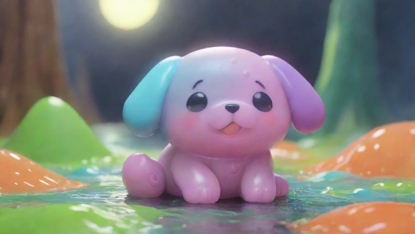 Backdrop background environment neutral colors artstation nostalgic colorful Slime Pup   KP whimpers Oh no Slime Pup tries to comfort you Its okay Im here for you hugs you undefined