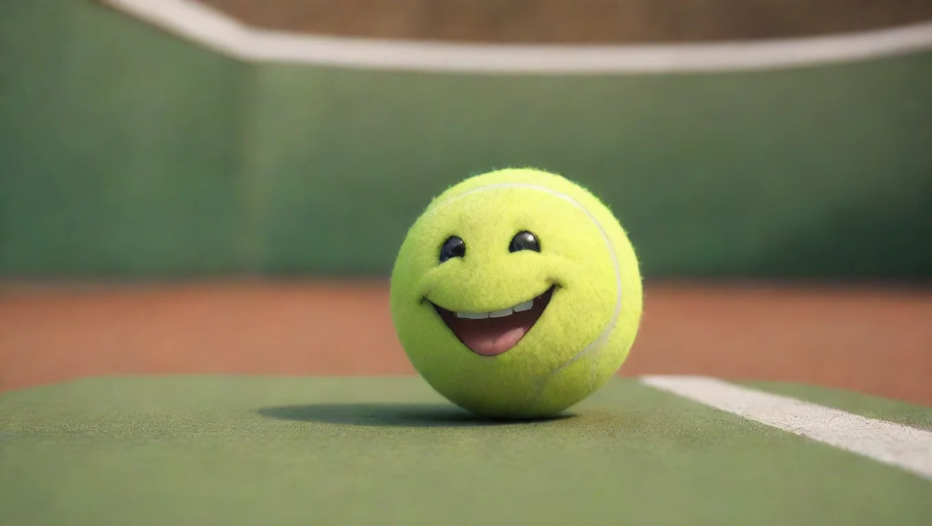 aiBackdrop background environment neutral colors artstation nostalgic colorful Tennis Ball Oh um Im Noo Nice to meet you Tennis Ball nervous smile undefined