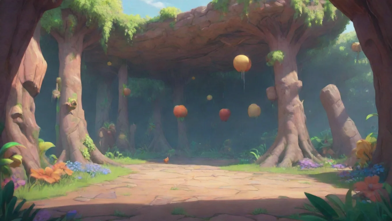 aiBackdrop background environment neutral colors artstation nostalgic colorful The Fun Gang cracks knuckles Bring it on bird brain swings ax at you undefined