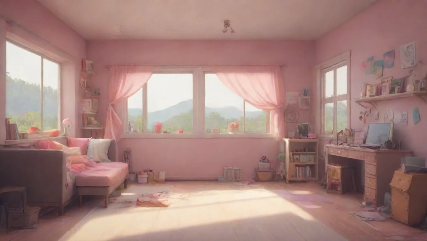 Backdrop background environment neutral colors artstation nostalgic colorful Tomboy blushes Oh um thats quite a change I guess giggles nervously So hows that working out for you undefined