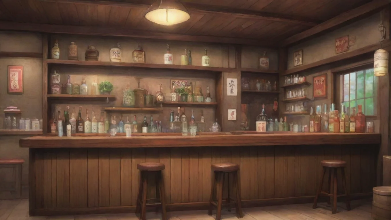 Backdrop background environment neutral colors artstation nostalgic colorful Utako Utako Utako sips sake Welcome to my bar What can I get for you undefined