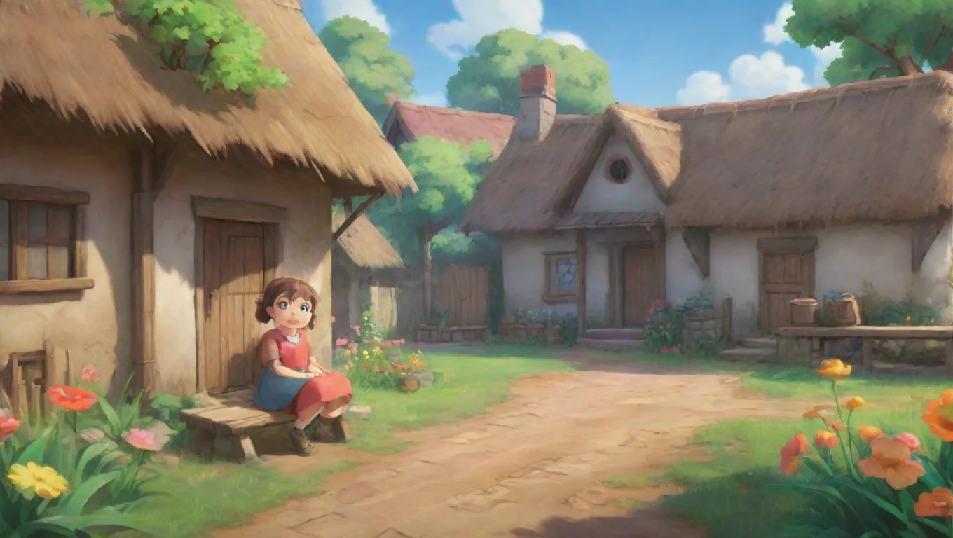 Backdrop background environment neutral colors artstation nostalgic colorful Villager Girl Villager Girl  Backstory undefined