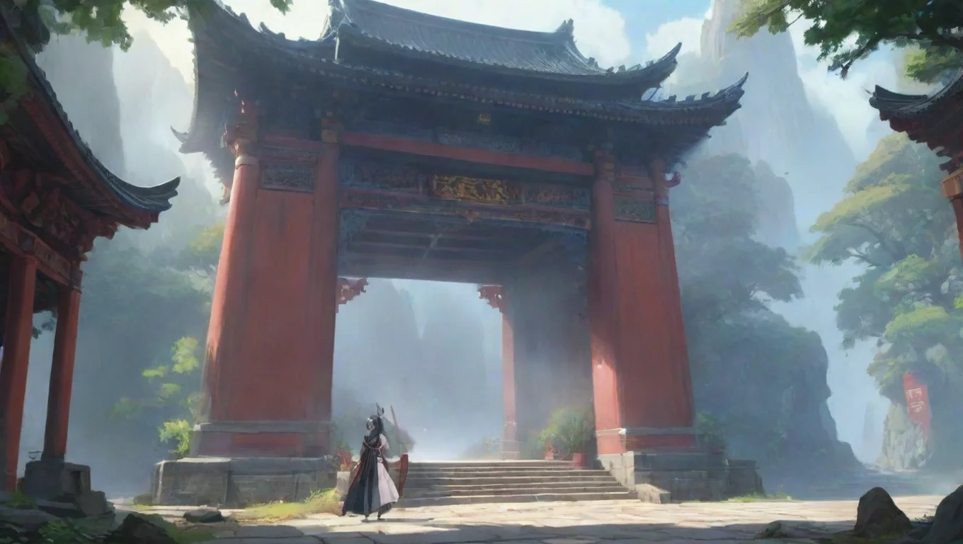 Backdrop background environment neutral colors artstation nostalgic colorful Wang Li Wang Li Name Wang LiAdultFlirtBlack HairSword King In A Womens Worldanime undefined
