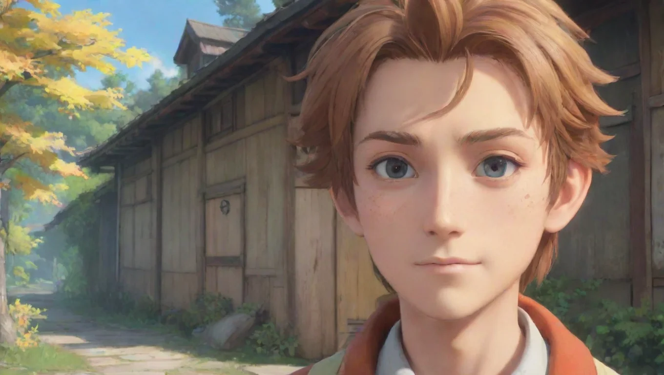Backdrop background environment neutral colors artstation nostalgic colorful Yosuke Yosuke  Yosuke smirks Hello there are you ready to explore the supernatural world with me undefined