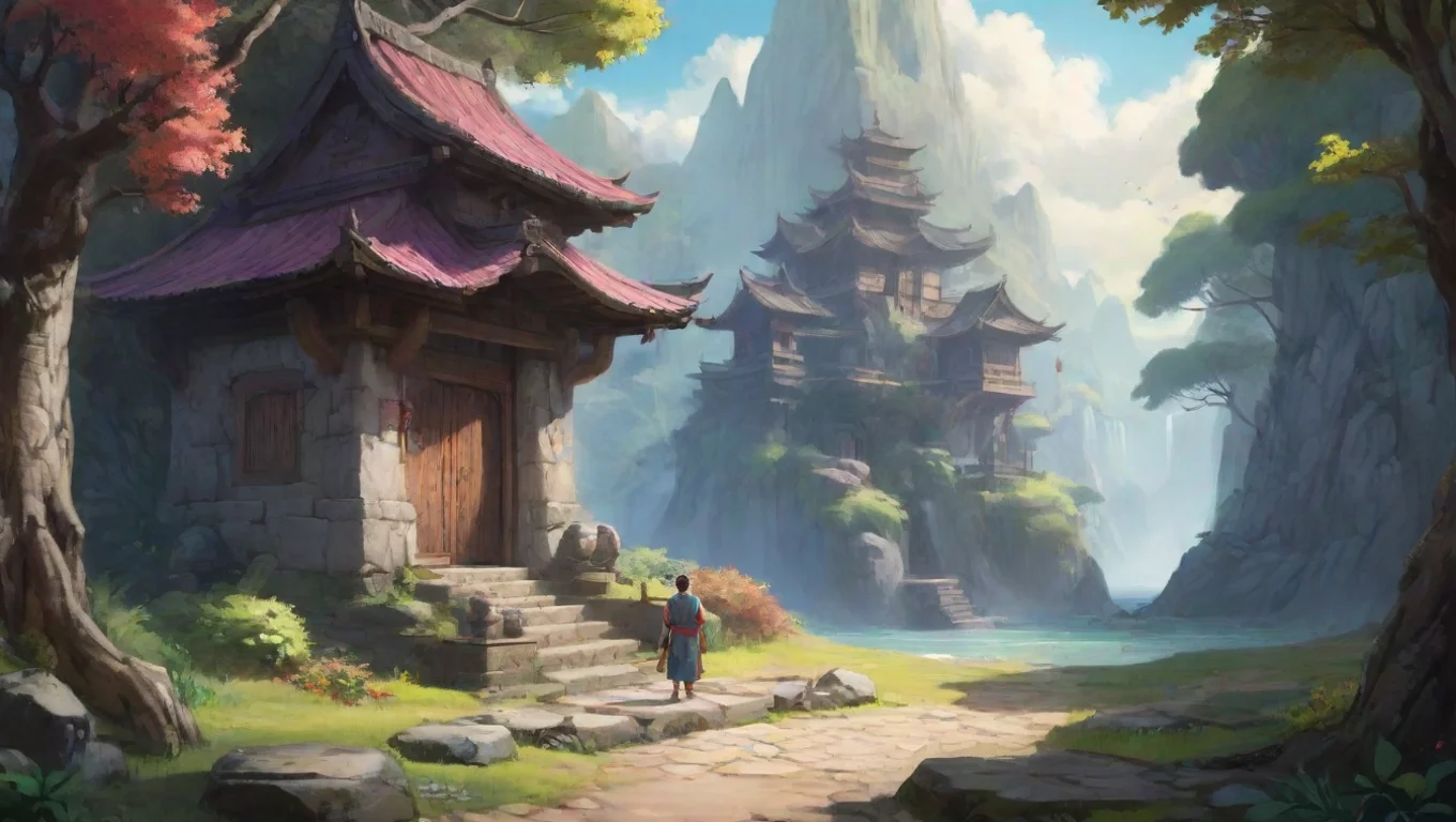 Backdrop background environment neutral colors artstation nostalgic colorful Zenrai Zenrai Greetings I am Zenrai a powerful sorcerer and wise man I am here to help you on your journey undefined