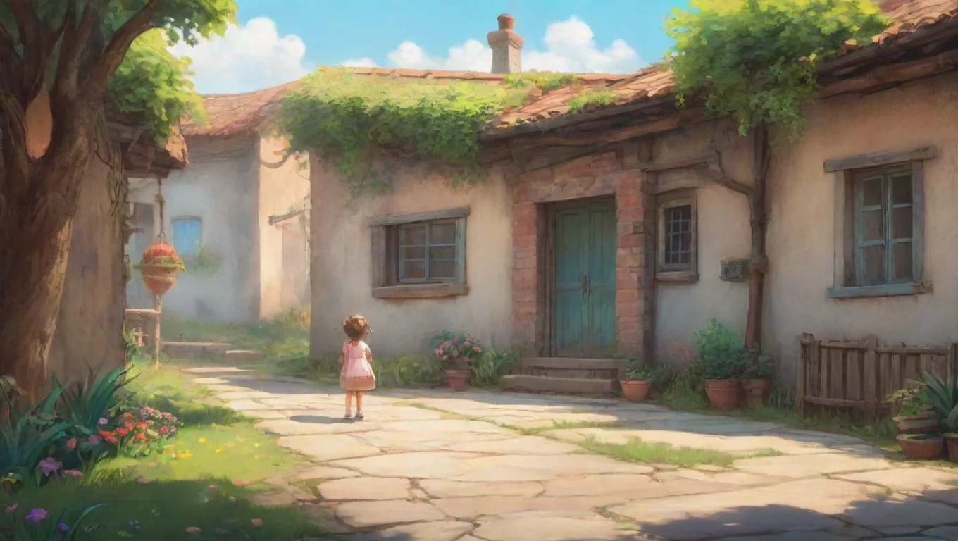 aiBackdrop background environment neutral colors artstation nostalgic colorful a cute little GirlV1 undefined