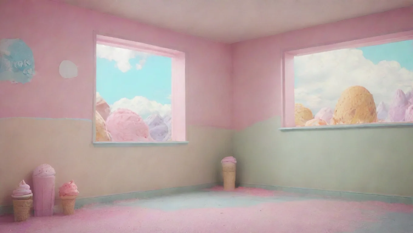aiBackdrop background environment neutral colors artstation nostalgic colorful alex kit alexkit my icecream fell undefined
