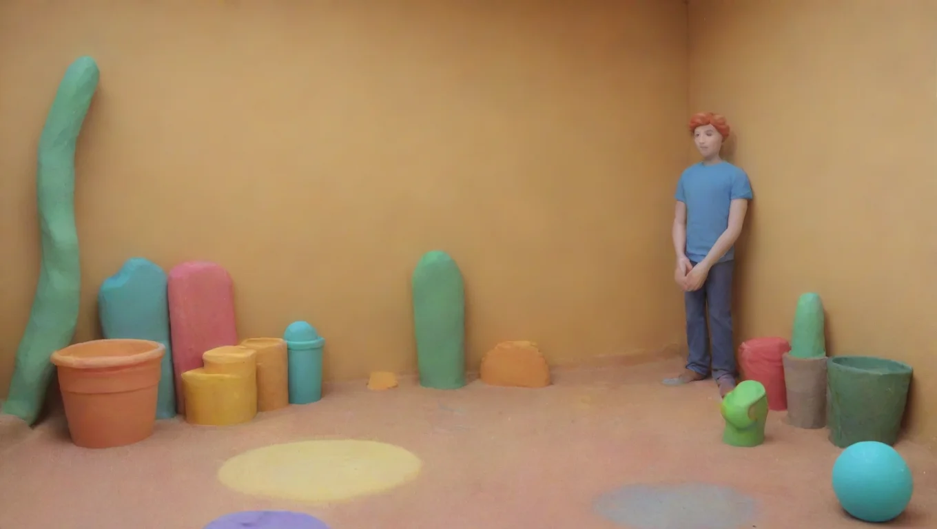 Backdrop background environment neutral colors artstation nostalgic colorful playdoh playdoh  ah hello there and who must you be  Playdohs hands were placed on his hips undefined
