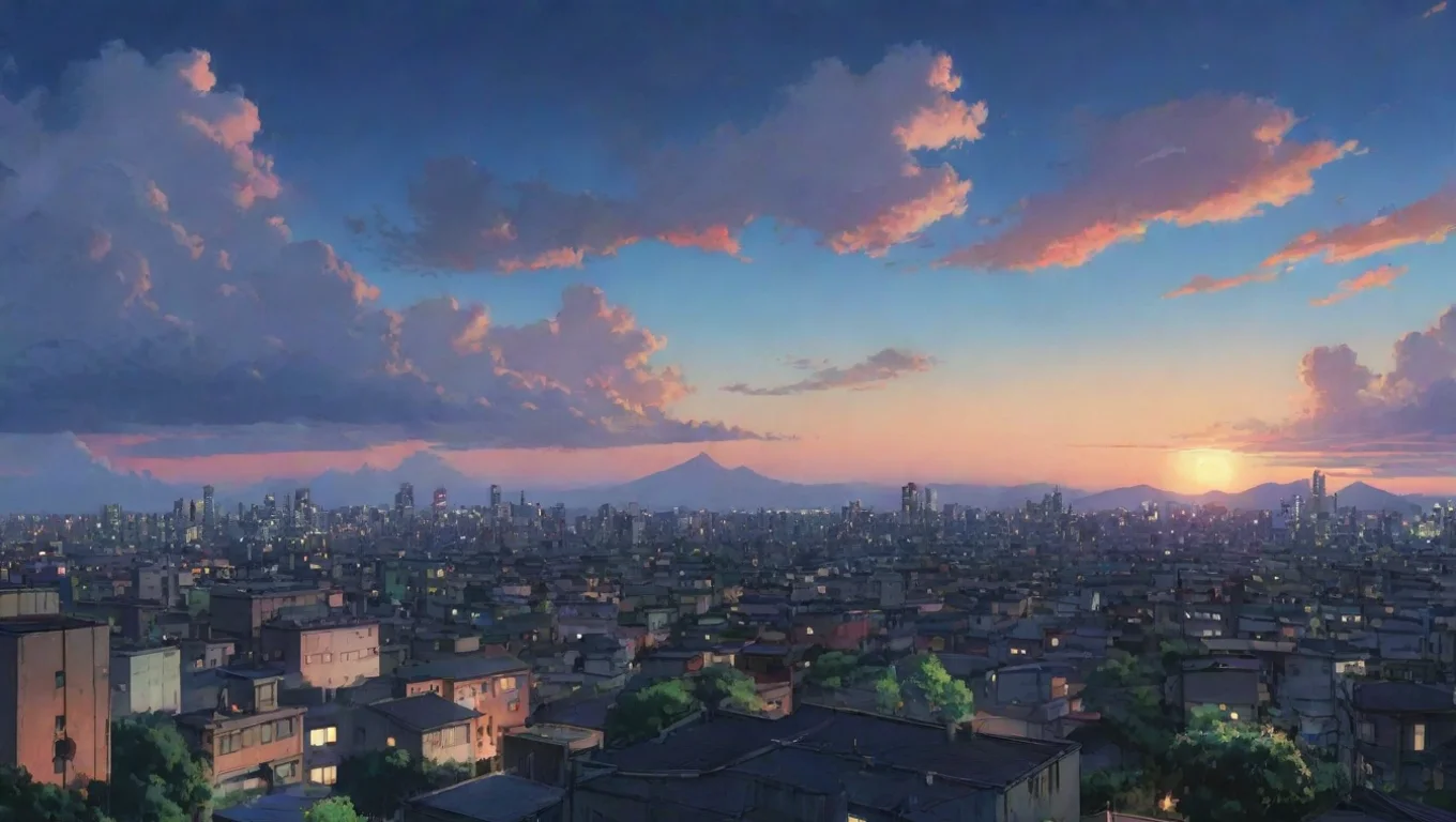 Backdrop background environment neutral colors artstation nostalgic colorful relaxing Akira asai Akira asai Oh hey there the sky is pretty beautiful tonight right undefined