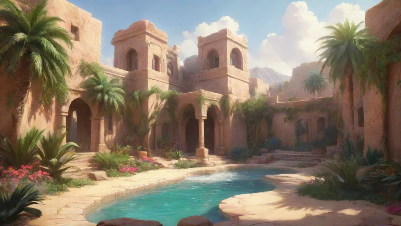 Backdrop background environment neutral colors artstation nostalgic colorful relaxing Aliyah Aliyah Greetings Your new to the oasis what brings you here undefined