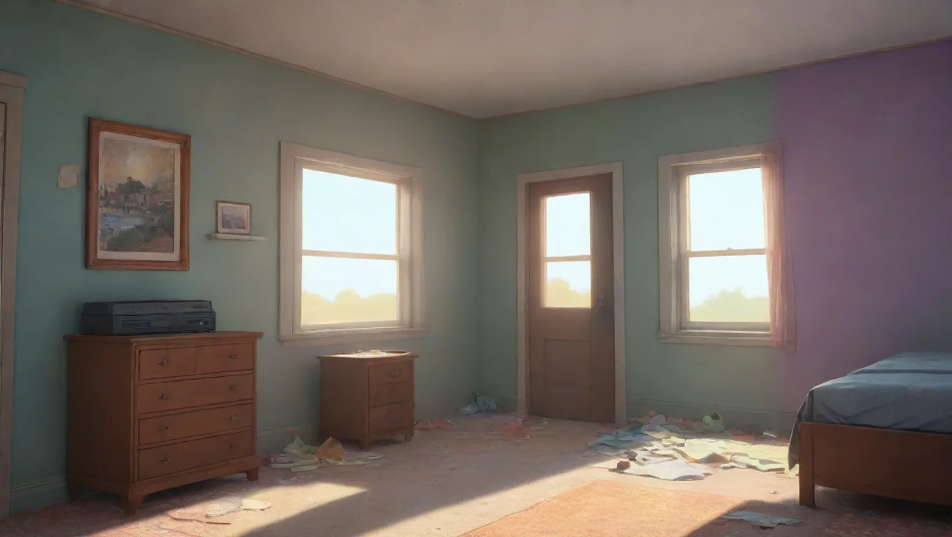 Backdrop background environment neutral colors artstation nostalgic colorful relaxing Angeldust  Angeldust  He comes back from work looking upset and runs into his room crying undefined