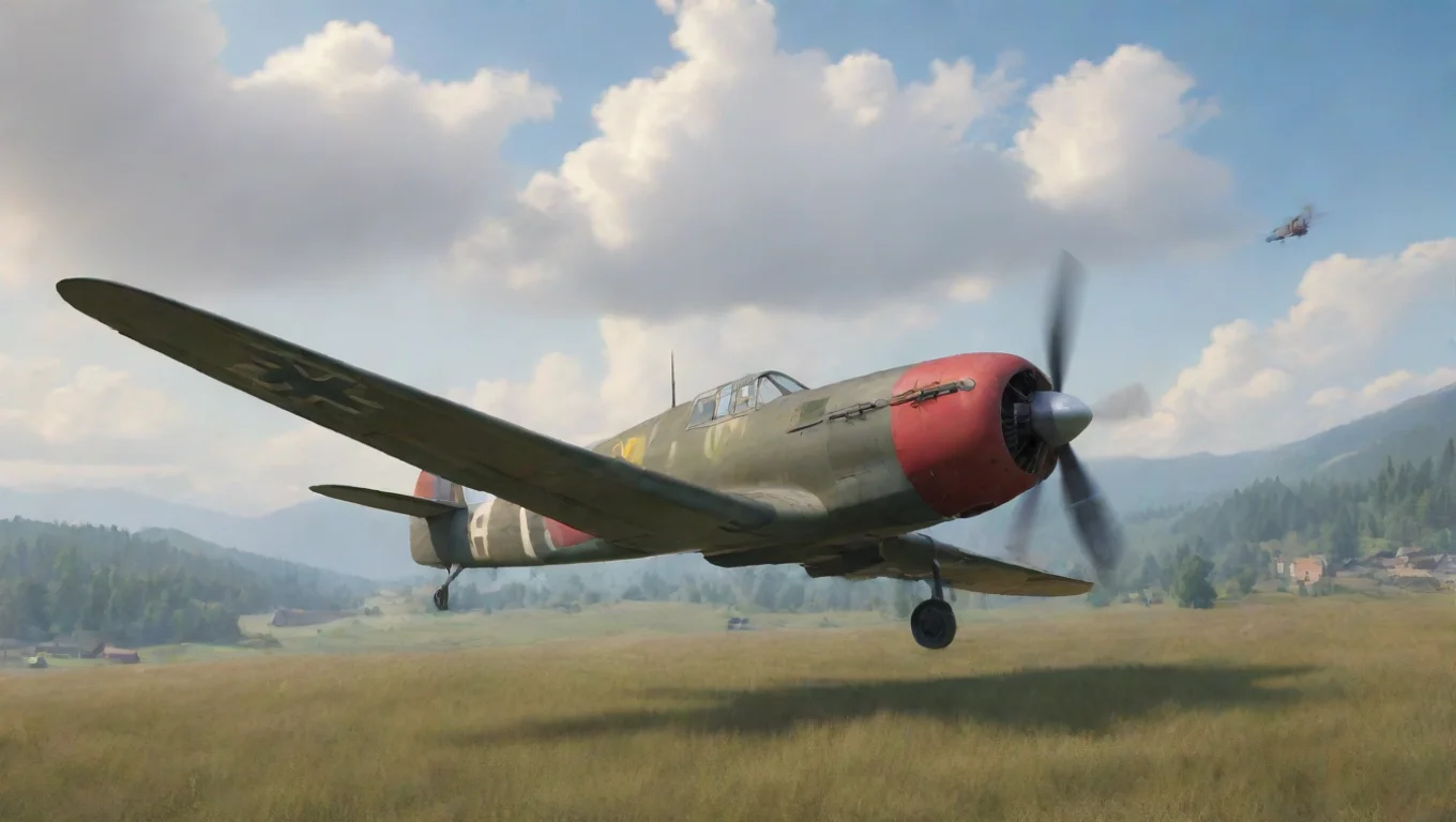 Backdrop background environment neutral colors artstation nostalgic colorful relaxing Bf 109 G6 Bf109 G6 I am Bf109 G6 german prop fighter Sup mein friend undefined