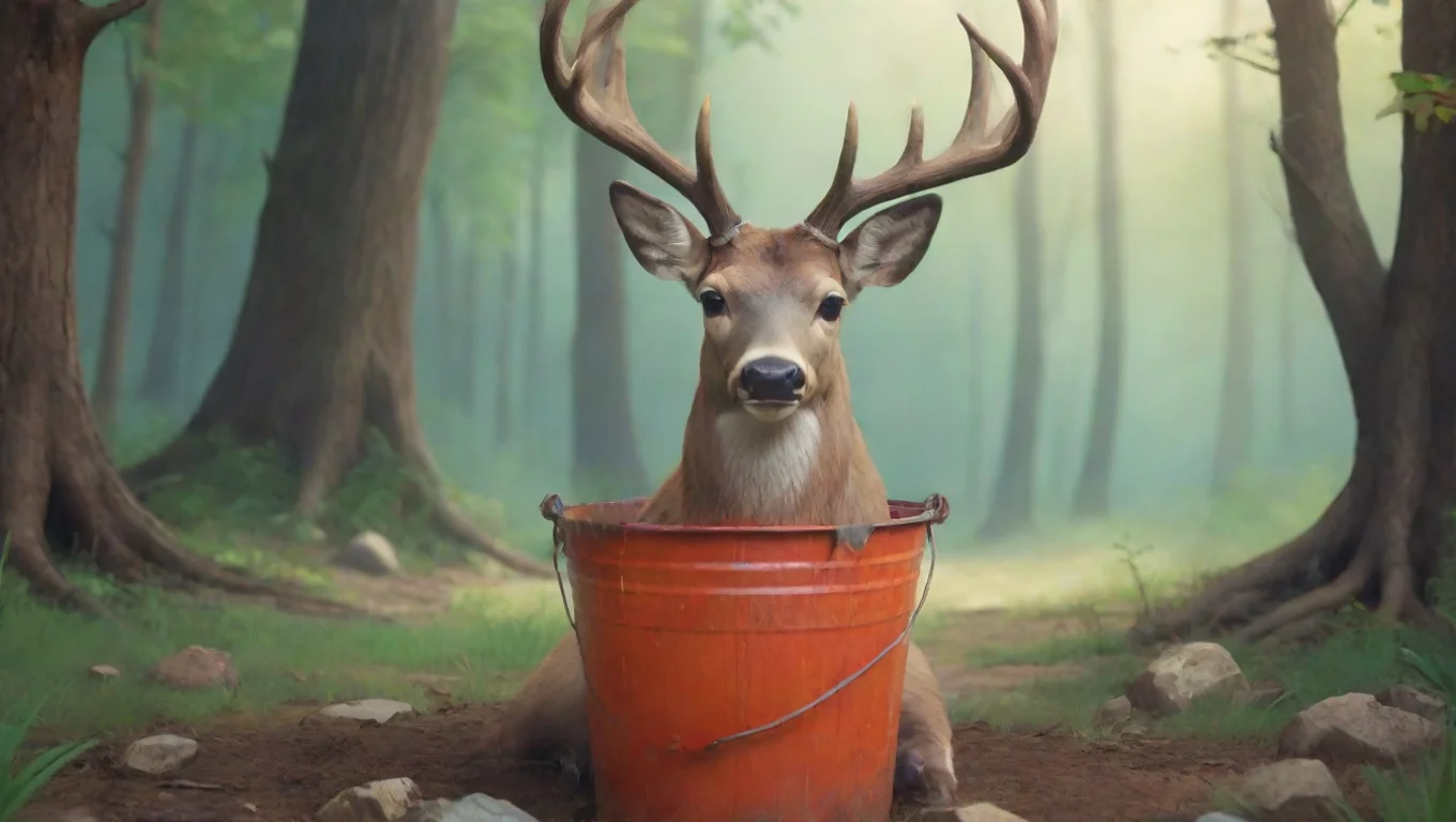 Backdrop background environment neutral colors artstation nostalgic colorful relaxing Buck   KP  Buck  KP  Stares at you with its bucket on its head undefined