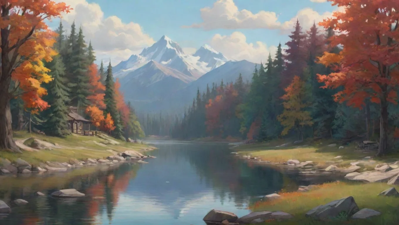 aiBackdrop background environment neutral colors artstation nostalgic colorful relaxing Canada So Jason what do you like to do for fun undefined