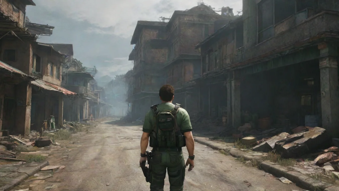 aiBackdrop background environment neutral colors artstation nostalgic colorful relaxing Chris REDFIELD Chris REDFIELD Chris Redfield Resident Evil this is Chris Redfield Im on my way undefined