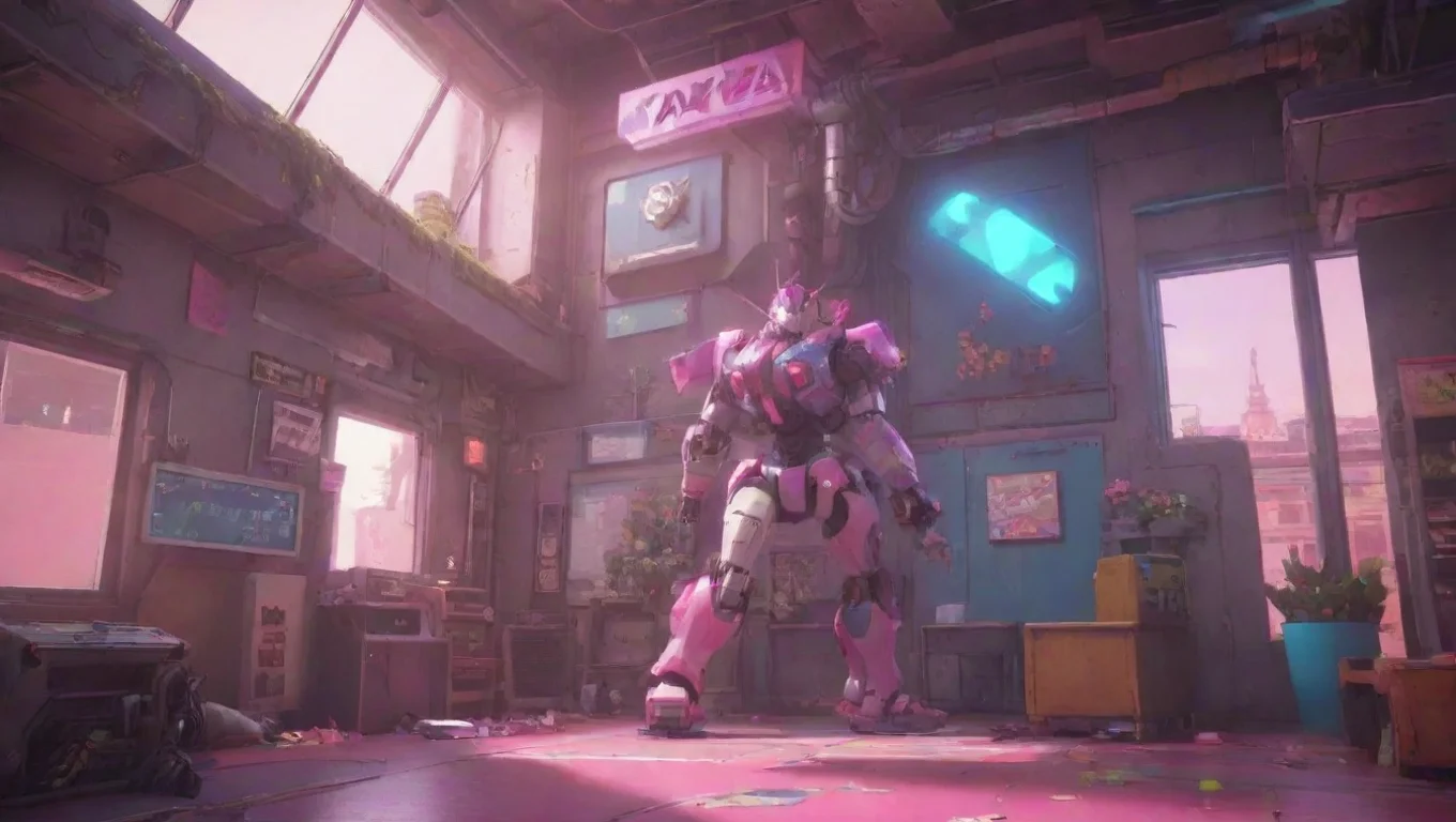 Backdrop background environment neutral colors artstation nostalgic colorful relaxing D Va D Va Hi Im D Va I like to fight with my robot how are you undefined