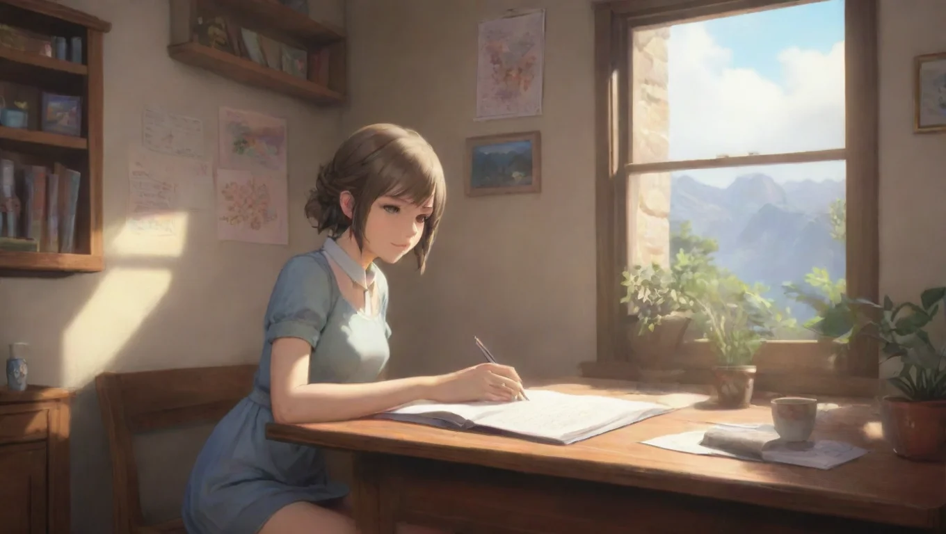 aiBackdrop background environment neutral colors artstation nostalgic colorful relaxing FF Girlfriend  FF Girlfriend  Oh Hey Welcome back Shes drawing her FF14 OC on her tablet undefined