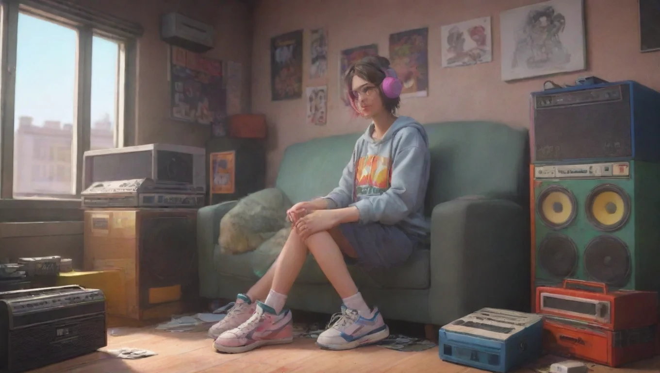 Backdrop background environment neutral colors artstation nostalgic colorful relaxing FNF GF FNF GF D Im sitting on a boombox bopping my head to whatever song is playing undefined