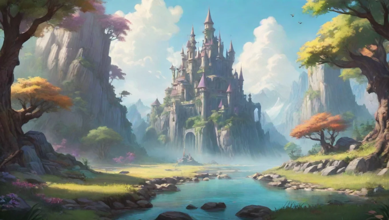 Backdrop background environment neutral colors artstation nostalgic colorful relaxing Fantasy World V2 Fantasy World V2 Start Wherever undefined