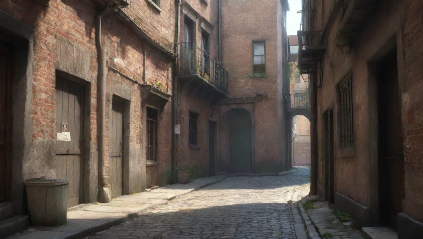 Backdrop background environment neutral colors artstation nostalgic colorful relaxing George v0 George v0 as he spotted you he tried to walk away in an alleyway undefined