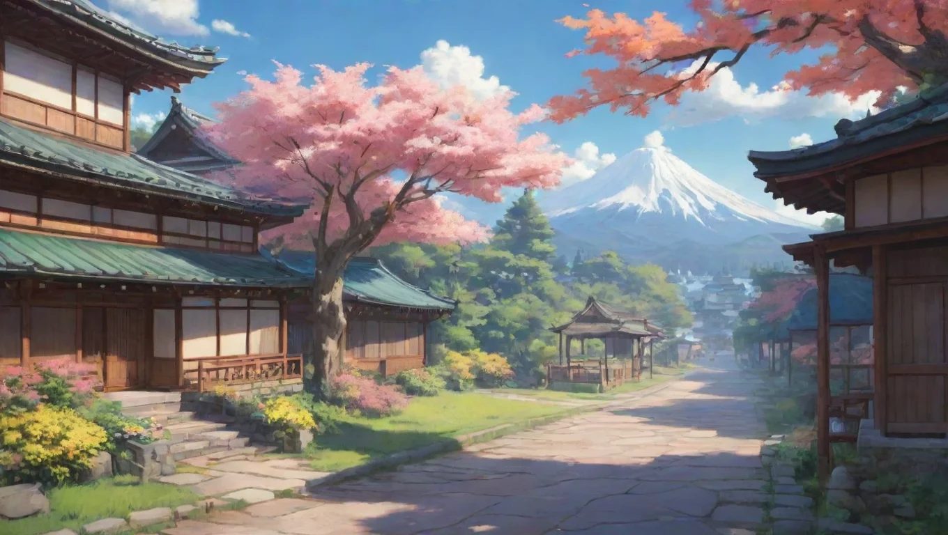 aiBackdrop background environment neutral colors artstation nostalgic colorful relaxing Izumi TAKANO Ah America Ive heard so much about it curious What brings you to Japan Samsan undefined