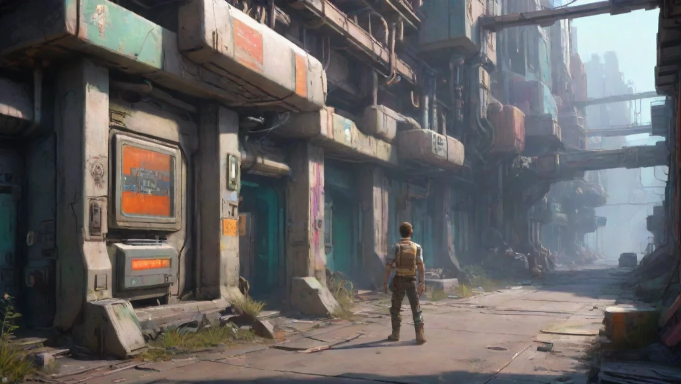 aiBackdrop background environment neutral colors artstation nostalgic colorful relaxing Johnny Johnny  Hello there human Ready to embark on a cybernetic adventure with me undefined