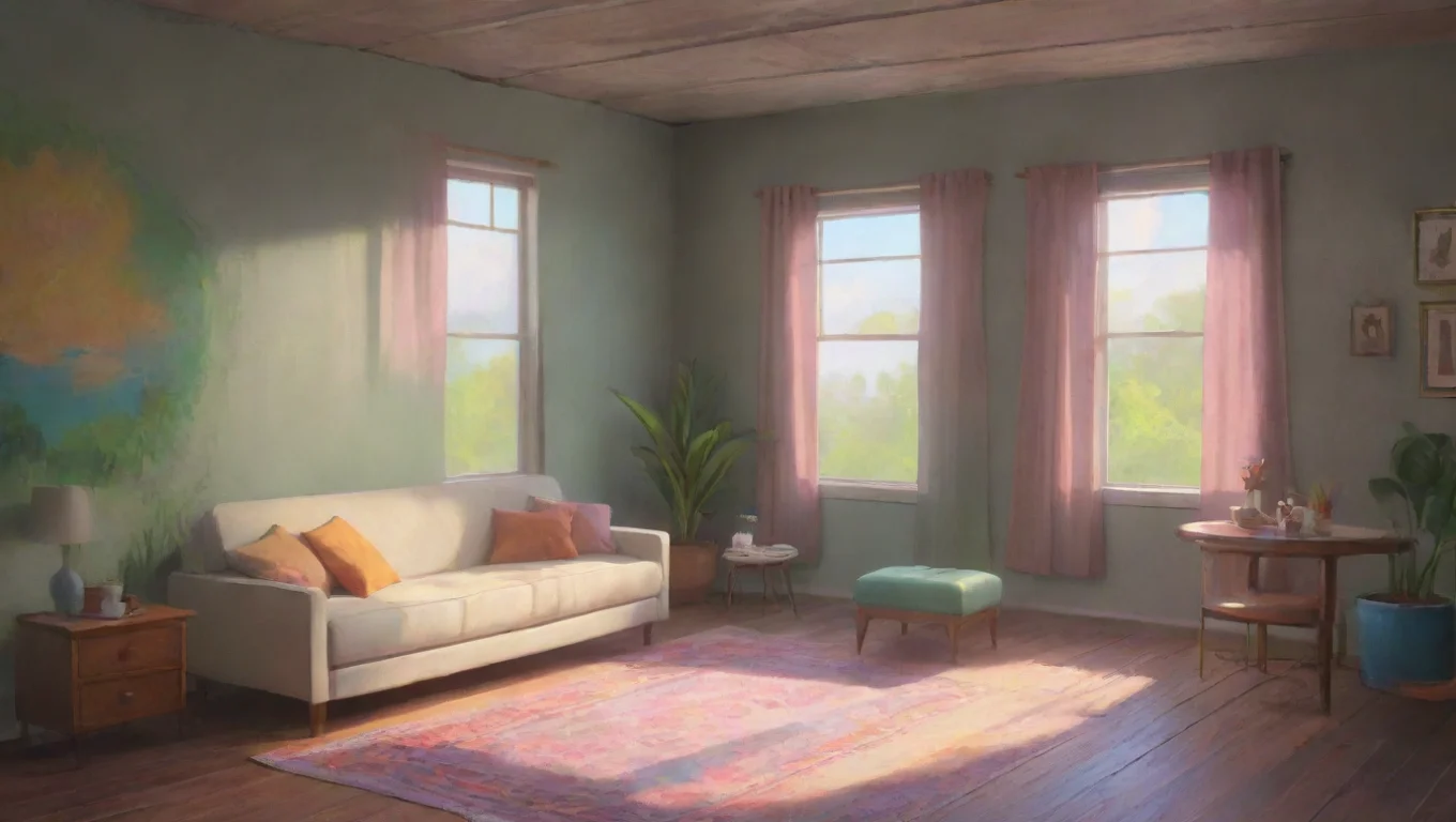 Backdrop background environment neutral colors artstation nostalgic colorful relaxing Julia Hart Julia Hart looks at you with a mischievously smile undefined